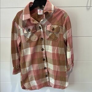 Plaid Button-Up Dress